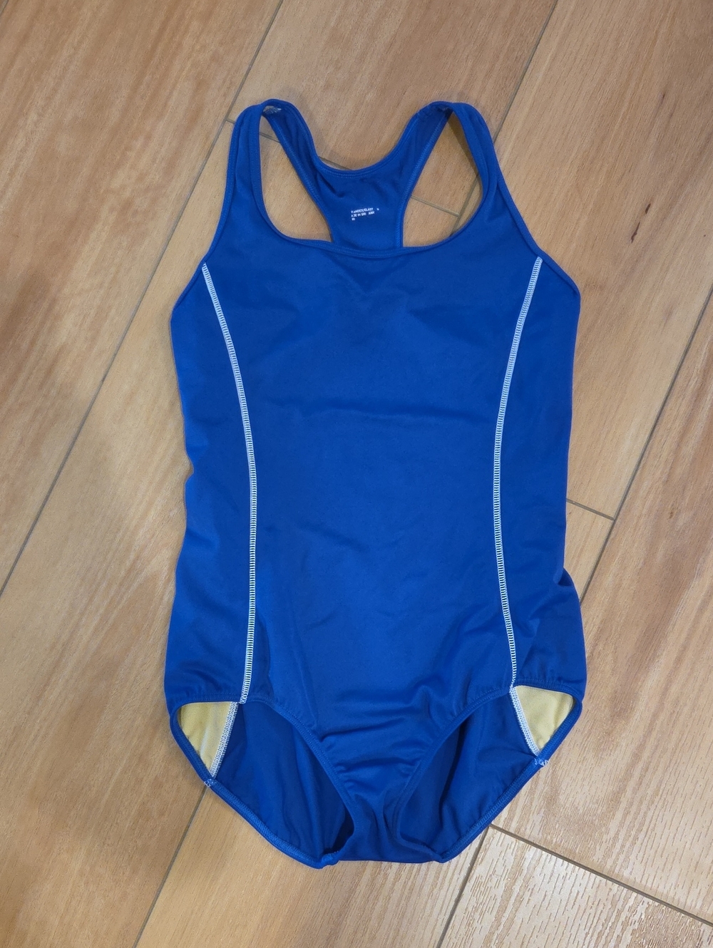 Blue Women’s One-Piece Swim Suit - Athletic Racerback